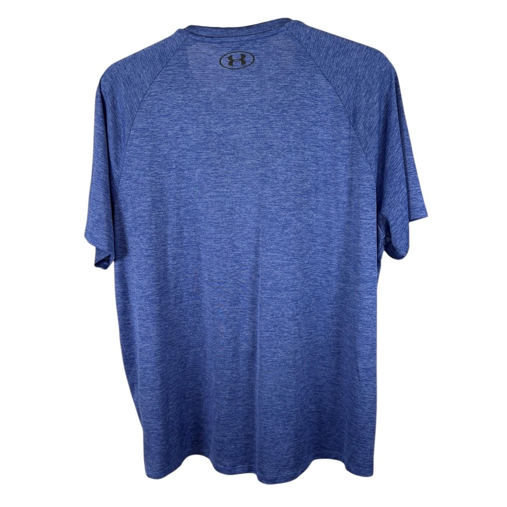 Under Armour Mens HeatGear Tech Tee Bundle 4 Pack XL Orange Blue Grey Cream - Picture 7 of 16